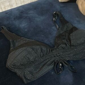 Becca Black Bikini Top Size Small